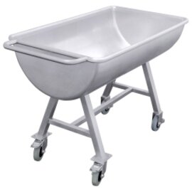 meat mixing trough | 1110 mm  x 650 mm  H 825 mm 2 fixed castors|2 swivel castors product photo