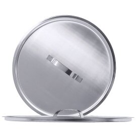 418/007 Deckel für Wirtschaftseimer mit Volumen 7 ltr., CNS 18/10, hochglänzend, mit Bügelgriff, für Eimer 415 u. 416 product photo
