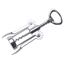 lever corkscrew with cap lifter brass  L 100 mm product photo