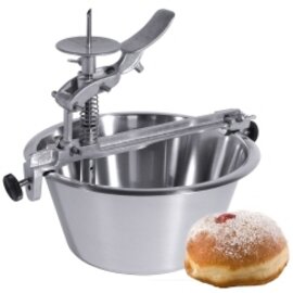 Biscuit filling machine, Ø 32 cm, cast aluminum, with clamping device for mounting on bowls, with lever for manual filling of pastry pieces with about 15 g of jam, cream and others product photo