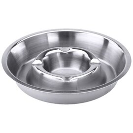 ashtray stainless steel shiny  Ø 135 mm  H 22 mm product photo
