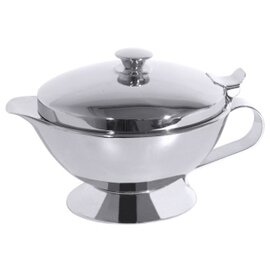 thermal gravy boat stainless steel 18/10 with lid double-walled 400 ml H 115 mm product photo