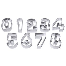 cookie cutter large 9-part  • numbers  | tinplate product photo