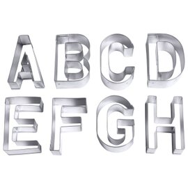 cookie cutter large 26 pieces  • letters  | tinplate product photo