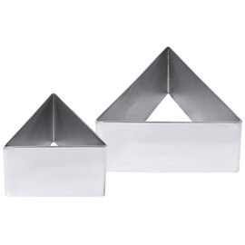 mousse mould stainless steel 18/10 triangle  W 60 mm  H 40 mm product photo