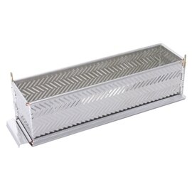 pate mould tinplate corrugated rectangular 1000 ml  L 250 mm  B 65 mm  H 75 mm product photo