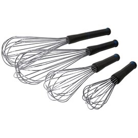 whisk stainless steel black 16 wires Ø 1.5 mm plastic handle  L 250 mm product photo