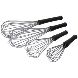 egg whisk stainless steel black plastic handle L 350 mm INTERGASTRO