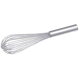 egg whisk stainless steel 24 wires Ø 1.3 mm round handle  L 350 mm product photo