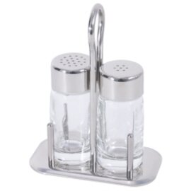 cruet • salt|pepper glass stainless steel H 140 mm product photo