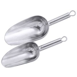ice scoop|multi-purpose scoop stainless steel 100 ml 120 x 60 mm  L 210 mm  • hollow handle product photo
