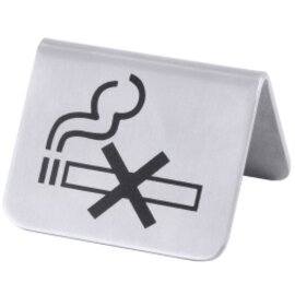 no smoking sign • no smoking sign • stainless steel L 52 mm H 43 mm product photo