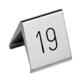 table number sign • Number between 1 and 999 • aluminium silver coloured L 50 mm H 50 mm product photo