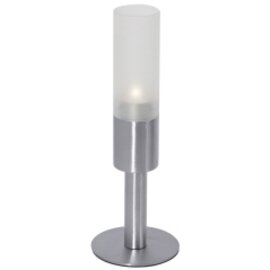 footed candle holder 1-flame glass stainless steel matt satined  Ø 50 mm  H 285 mm product photo