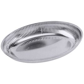 bread bowl stainless steel oval 310 mm  x 220 mm  H 45 mm product photo