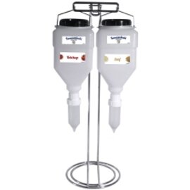 dispensing system Udder Sauce Dispenser DUO transparent white 2 x 5.5 ltr  L 340 mm  H 750 mm product photo