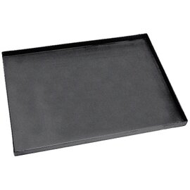 Original Italian Pizzablech square, black plate, 60 x 60 x H 3 cm, folded, reinforced edge, material thickness 0,7 mm, not dishwasher safe product photo