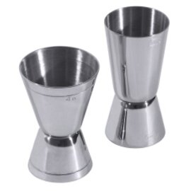 25/50ML Stainless Steel Cocktail Shaker Measuring Cup Double Cup