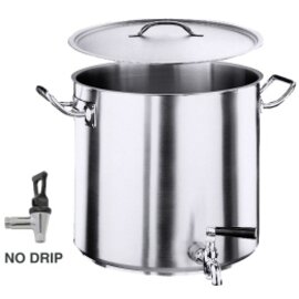 potato cooker KG 2100 PROFESSIONAL 25 ltr stainless steel with lid  Ø 320 mm  H 330 mm  | Stainless steel tubular handles product photo