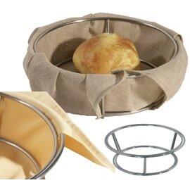 bun basket steel cotton with cloth  Ø 210 mm  H 70 mm product photo