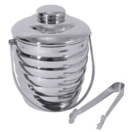 ice bucket with lid 1 ltr stainless steel  Ø 130 mm  H 180 mm product photo