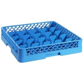 dishwasher basket GLAS blue 500 x 500 mm | 49 compartments max Ø 60 mm  H 80 mm product photo