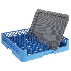 dishwashing basket for trays blue 500 x 500 mm  H 100 mm product photo