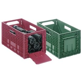 wine crate  • red  • perforated  • foldable | 485 mm  x 265 mm  H 245 mm product photo