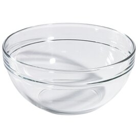 glass bowl 1000 ml tempered glass  Ø 165 mm  H 80 mm product photo