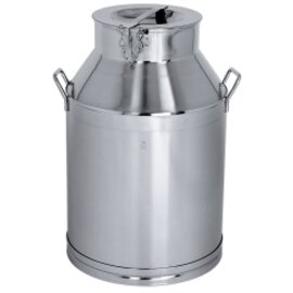 transport jug with lid stainless steel 25 ltr  Ø 320 mm  H 415 mm | bottom hoops product photo