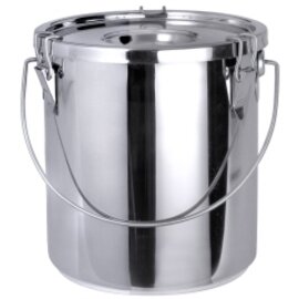 transport bucket with lid stainless steel 6.5 ltr  Ø 240 mm  H 160 mm product photo