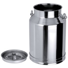 transport jug with lid stainless steel 10 ltr  Ø 225 mm  H 335 mm | bottom hoops product photo