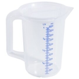 lidded measuring jug polypropylene graduated up to 1000 ml  Ø 110 mm  H 160 mm product photo