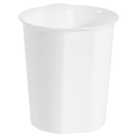 table bin 1.25 ltr plastic white Ø 130 mm  H 150 mm product photo