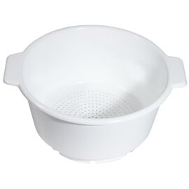 colander 10 ltr plastic white | perforated bottom | Ø 360 mm  H 190 mm product photo