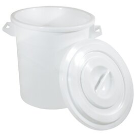 plastic barrel polyethylene white 35 ltr  Ø 345 mm  H 410 mm product photo