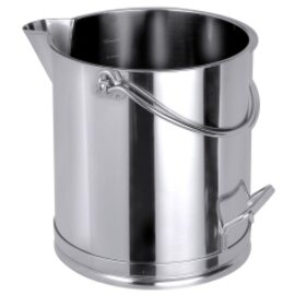 measuring bucket with graduated scale with spout stainless steel 10 ltr  Ø 240 mm  H 280 mm product photo