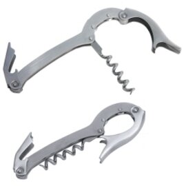 waiter corkscrew stainless steel  L 130 mm • foldable • multi-functional • matt product photo