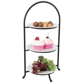 plate etagere steel black | 3 shelves  H 470 mm product photo