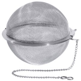 tea ball|spice ball stainless steel | deformation-resistant fine filter fabric | Ø 150 mm product photo