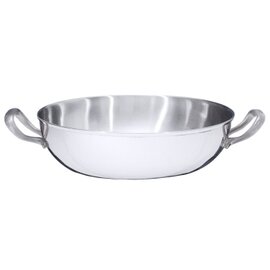 side dish bowl 1000 ml stainless steel round Ø 190 mm H 70 mm with handle product photo