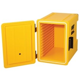 thermal container GN 1/1 gastronorm yellow | 12 slots | 495 mm x 635 mm H 630 mm product photo