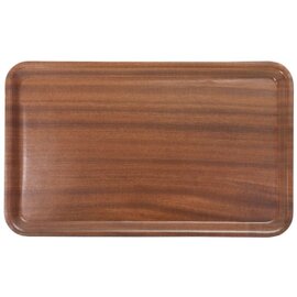 tray GN 1/1 wood mahogany brown melamine coated | rectangular  | non-slip product photo