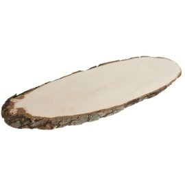 bark board wood oval  L 600 mm  H 20 mm product photo
