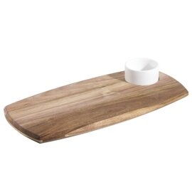 dip set wooden tray|porcelain bowl porcelain  L 360 mm  B 180 mm  H 15 mm product photo
