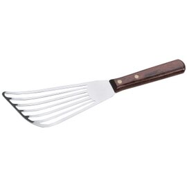 Penkwander, length 28 cm, Spatelmaß 16 x 7 cm, made of chrome steel, high-gloss, with beech handle, flat perforated perforated sheet product photo