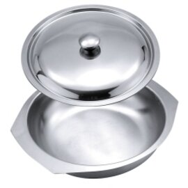 side dish bowl 2000 ml stainless steel round matt Ø 235 mm H 55 mm product photo