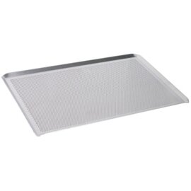 baking sheet gastronorm perforated aluminium 2 mm  L 530 mm  B 325 mm  H 10 mm product photo
