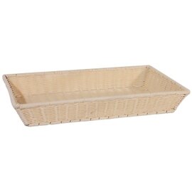 GN basket GN 1/1 plastic beige 530 mm  x 325 mm  H 80 mm product photo