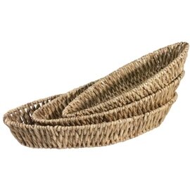 basket water hyacinth natural-coloured oval 530 mm  x 190 mm  H 80 mm product photo